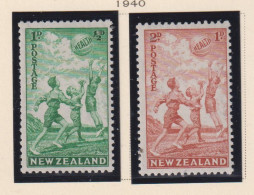 NEW ZEALAND  - 1940 Health Set Hinged Mint - Ongebruikt