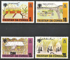 Tristan Da Cunha 1979 - Mi 266/69 - YT 263/66 ( Year Of The Childs - Draivings ) MNH** Complete Set - Tristan Da Cunha