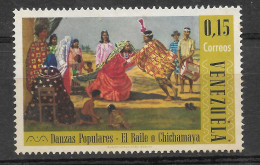 VENEZUELA 1966 TRADITIONAL DANCES REGIONAL COSTUMES CHICHAMAYA MINT - Venezuela