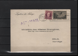 Kuba Michel Cat.No. 89 Mixed Air Mail To Norway - Lettres & Documents
