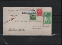 Kuba Michel Cat.No. 96 Mixed Air Mail To Germany - Covers & Documents