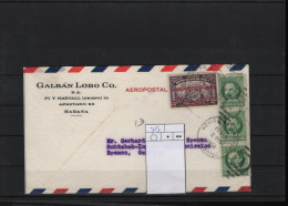 Kuba Michel Cat.No. 79 Mixed Air Mail To Germany - Cartas & Documentos