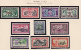 NEW ZEALAND  - 1940 Official Centenary Set To 9d Hinged Mint - Servizio