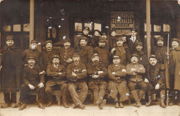 CARTE PHOTO 60 RANTIGNY SOLDATS ET PERSONNEL DE LA GARE SUREMENT   Voir Défauts - Rantigny