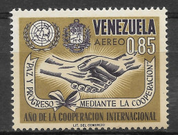 VENEZUELA 1965 YEAR OF INTERNATIONAL COOPERATION MI 1637 SC C913 MNH - Venezuela