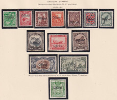 NEW ZEALAND  - 1936-42 Official Set Hinged Mint - Dienstmarken