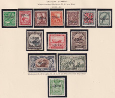 NEW ZEALAND  - 1936-42 Official Set Hinged Mint - Officials
