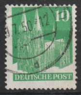 MiNr. 80 Deutschland Alliierte Besetzung Bizone    1948, 1. Sept. / 1952. Freimarken: Bautenserie. - Oblitérés