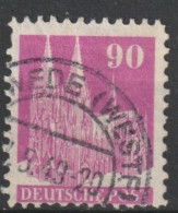 MiNr. 96 Deutschland Alliierte Besetzung Bizone    1948, 1. Sept. / 1952. Freimarken: Bautenserie. - Used
