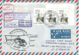 ANTARTIDA ANTARCTIC AAT AUSTRALIA LAW BASE HELICOPTER FLIGHT 1994 - Poolvluchten