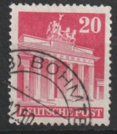 MiNr. 85 Deutschland Alliierte Besetzung Bizone    1948, 1. Sept. / 1952. Freimarken: Bautenserie. - Usati