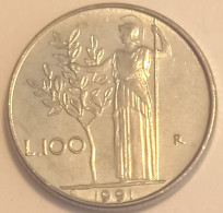 1991 - Italia 100 Lire    ------ - 100 Liras