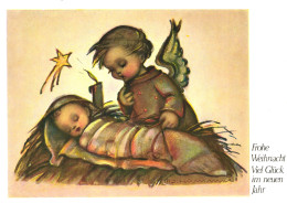 ILLUSTRATION, M.I. HUMMEL, LULLABY, NR. 211, CHILDREN, SIGNED, POSTCARD - Hummel