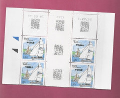 YT N° 1009 ** Bloc De 4 CD - Sport - Voilier - Unused Stamps