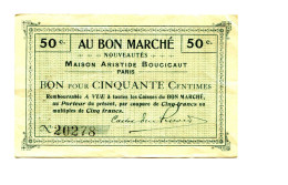 50 Centimes Au Bon Marché - Buoni & Necessità