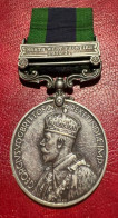 Inglaterra Medalla Jorge V Servicio General India 1909 Pasador North West 1930-31 - Otros & Sin Clasificación