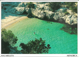 Menorca (Baleares, Spagna) Macarelleta, Playa, Vista Aerea, The Beach, Aerial View, La Plage, Vue Aerienne - Menorca