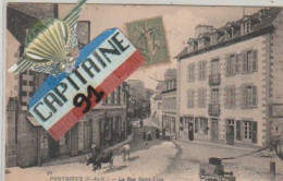 CPA  PONTRIEUX COTES D ARMOR LA RUE SAINT YVES - Pontrieux