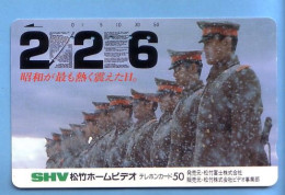 Japan Telefonkarte Japon Télécarte Phonecard -  Militär Armee Soldaten - Armée