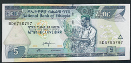 ETHIOPIA P47e 5 BIRR 2000 / 2008 #BD   UNC. - Etiopía