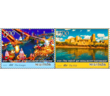 India 2023 INDIA - EGYPT JOINT ISSUE 2v SET MNH As Per Scan - Gezamelijke Uitgaven