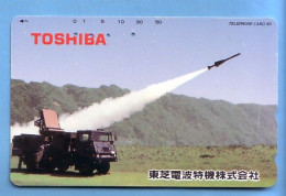 Japan Telefonkarte Japon Télécarte Phonecard -  Militär Armee Rakete - Armee