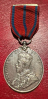 Inglaterra Medalla Jorge V Nación Para La Policía 1911 - Otros & Sin Clasificación