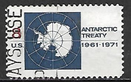 ETATS - UNIS     -    1971  .   ANTARCTIC  TREATY      -     Oblitéré - Traité Sur L'Antarctique