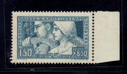 CAISSE D'AMORTISSEMENT - N°252 TI XX MNH TB - BORD DE FEUILLE - GOMME BRUNE - 1927-31 Cassa Di Ammortamento