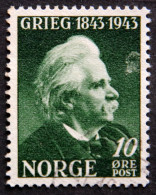 Norway 1943 Composer Edvard Grieg Minr.287  ( Lot C 405 ) - Gebraucht