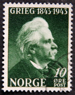 Norway 1943 Composer Edvard Grieg Minr.287  ( Lot C 451 ) - Gebraucht