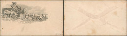 Grande Bretagne - Private Caricature (Southern Confederacy, Pigs, Dogs, USA). Postage Envelope Unused. TB - 1840 Enveloppes Mulready