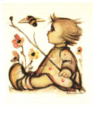 ILLUSTRATION, M.I. HUMMEL, BABY AND THE BEE, NR. 62.1110, CHILD, SIGNED, POSTCARD - Hummel