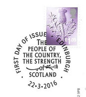 GB - 2016 New  Regional Definitives SCOTLAND (1)    FDC Or  USED  "ON PIECE" - SEE NOTES  And Scans - 2011-2020 Dezimalausgaben