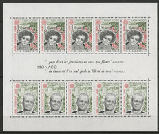 MONACO BLOC FEUILLET N° 18 Cote 18 € Neuf ** MNH EUROPA 5x 1,30 Fr + 5 X 1,80 R Fr 1980 TB - Blocs