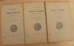 3 Bulletins Historique Et Archéologique De La Mayenne. 1930, Tome XLVI-165,167,168. Laval Chateau-Gontier. Goupil. - Pays De Loire