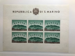 Europa CEPT 1961 San Marino ** MNH Sheetlet Kleinbogen BF - Neufs