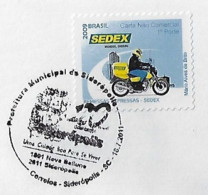 Brazil 2011 Cover Commemorative Cancel 120 Years Of Siderópolis City Nova Belluno - Covers & Documents