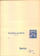 HANSA Berliner Verkehrs-Anstalt Ungebrauchte 2 Pfg. Doppelkarte. - Correos Privados & Locales