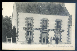 Cpa Du 22 Restaurant Hotel A La Descente Des Voyageurs Boschet -- Route L' Hermitage Lorge , Ploeuc   LANR88 - Loudéac