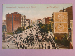 BA0 TURQUIE  BELLE CARTE 1912 CONSTANTINOPLE A LIERNEUX BELGIQUE +RUE CHICHLI  +PAIRE DE TP   +AFF. INTERESSANT++  + - Storia Postale