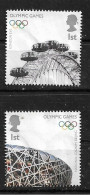 GB 2008 QE Ll HANDOVER OF THE  OLYMPIC FLAG FROM BEIJING TO LONDON  PAIR EX M/S - Used Stamps