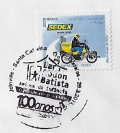 Brazil 2011 Cover Commemorative Cancel 100 Years Of Abdon Batista Home Childhood Friends In Joinville - Storia Postale