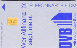 Allianz TK K 1049/1993 ** 30€ OVB Köln Telefon-Anschluß über Geld Reden Kölner Dom TC Banking Telecard Of Germany - K-Series : Série Clients