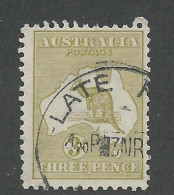 25502) Australia Kangaroo 1915 - Oblitérés