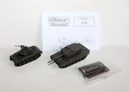 ROCO MINITANKS HO N°254 SHERIDAN M551 US + N°329 LEOPARD 2 MILITAIRE CHAR COMBAT TANK MODELE REDUIT (1712.43) - Carri Armati