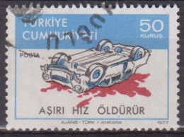 Sécurité Routière - TURQUIE - Excès De Vitesse - N° 2204 - 1977 - Used Stamps