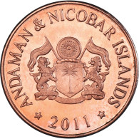 Monnaie, Inde, 25 Paise, 2011, îles Andaman Et Nicobar., SPL, Cuivre Recouvert - Inde
