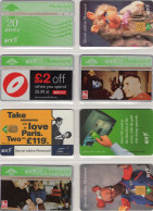Lot 8TK Telecartes 16€ Lotto Set Verschiedene Telefon-Karten Großbritannien BP Topics TC Unites Kingdom Phonecards Of Uk - Otros – Europa