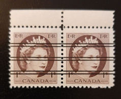 Canada 1954 MNH Sc 337xx** 1c Queen Elizabeth Wildling Precancelled - Nuevos